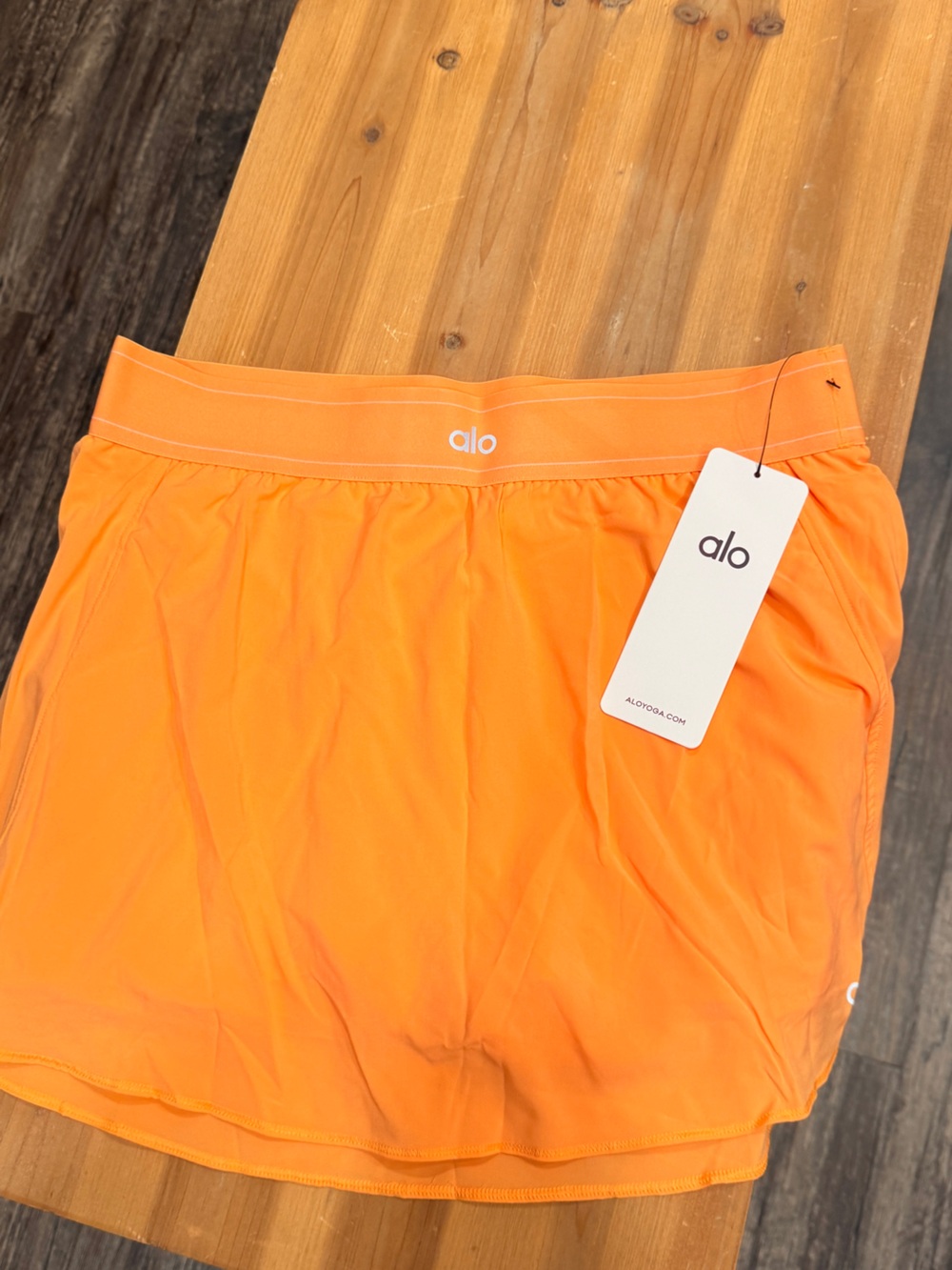 ALO Yoga Women's Vibrant Orange Skater Skirt - Picture 2 of 8
